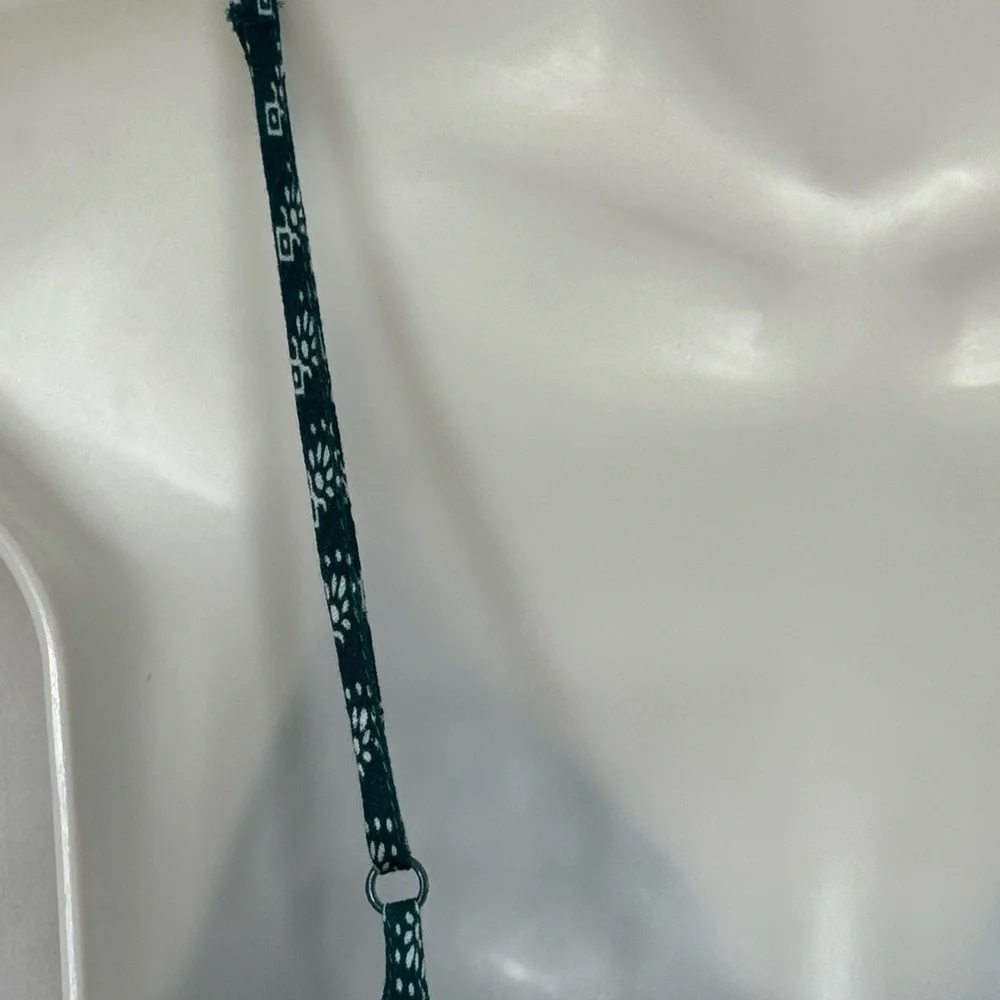 2/$15💥Patrons of Peace Women's Smocked Green Spaghetti Strap Top Sz S Bin G - Picture 7 of 8